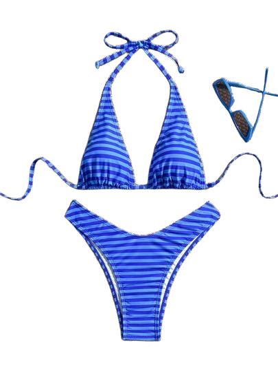 BIKINI DAMSKIE DWUCZĘŚCIOWE W PASKI