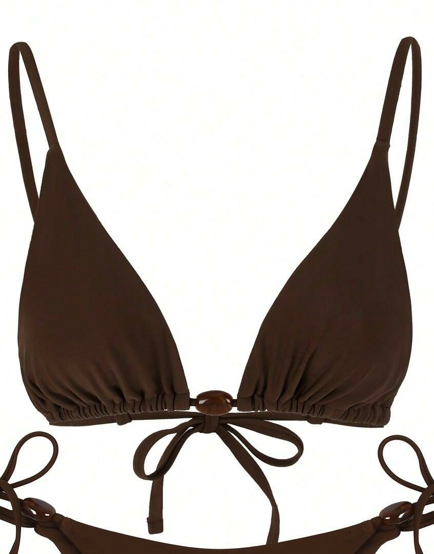 brązowa góra od bikini