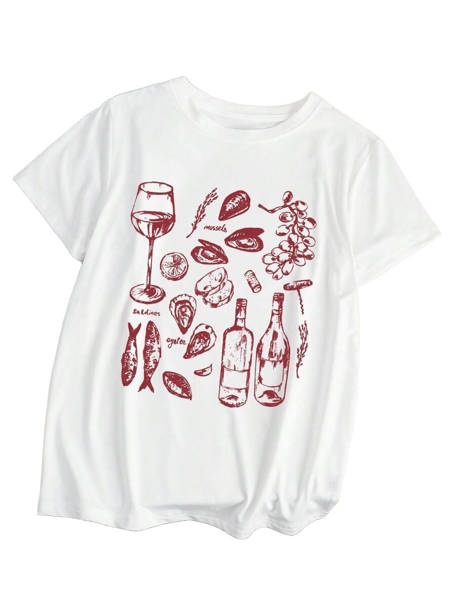 T-SHIRT Z NADRUKIEM