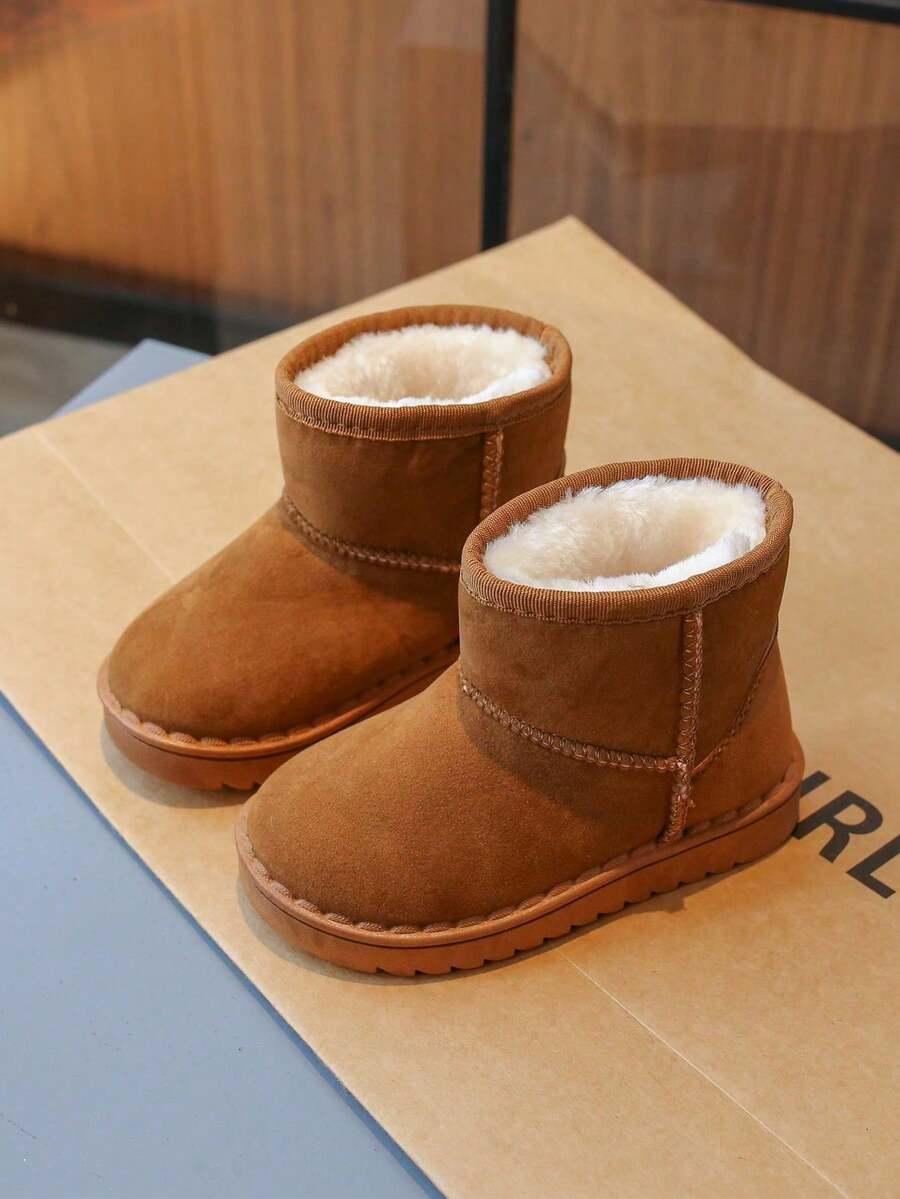 BRĄZOWE BUTY ŚNIEGOWCE