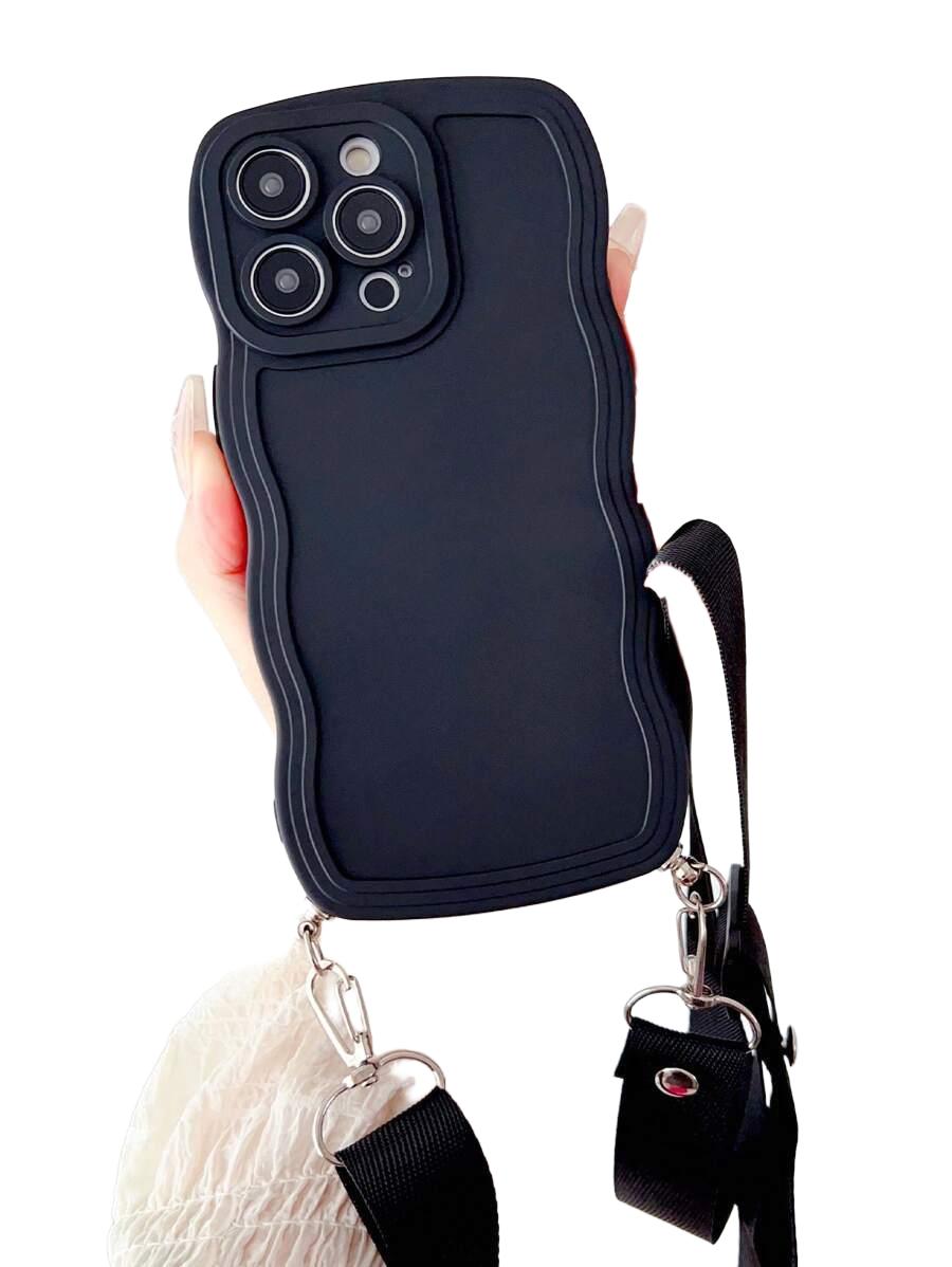 czarne etui z paskiem IPhone 14