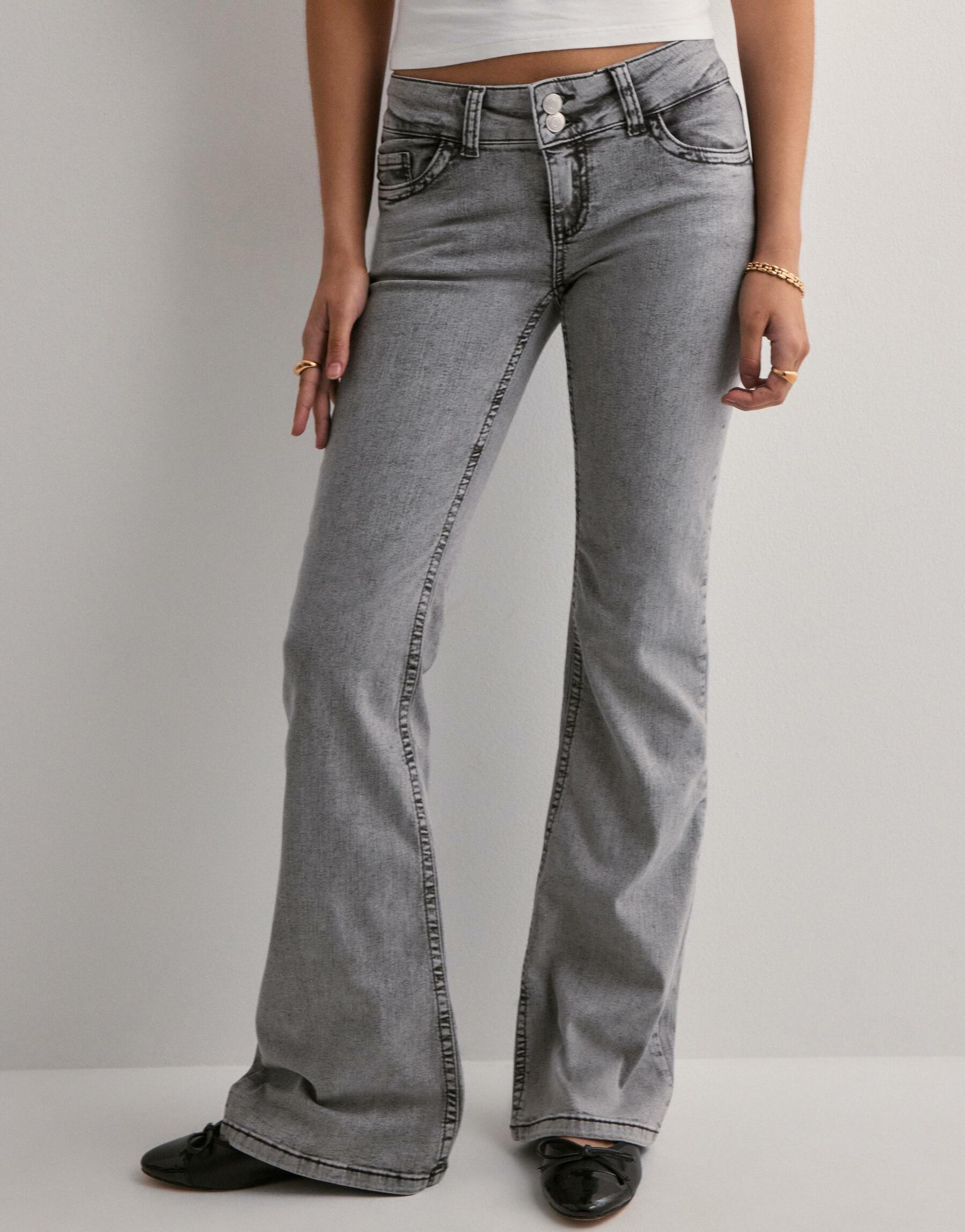 SZARE SPODNIE JEANS BOOTCUT