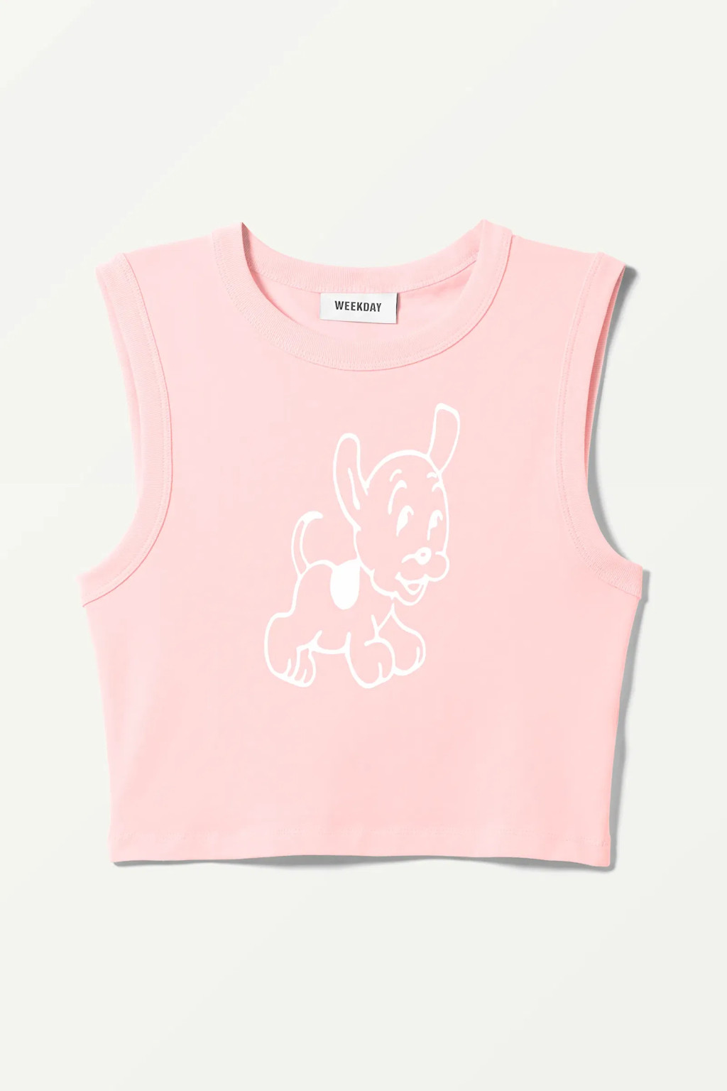 RÓŻOWY CROP TOP PRINT