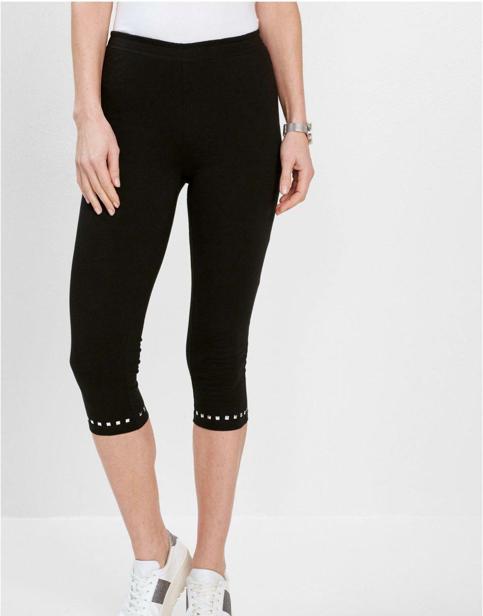 CZARNE LEGGINSY ZDOBIENIE