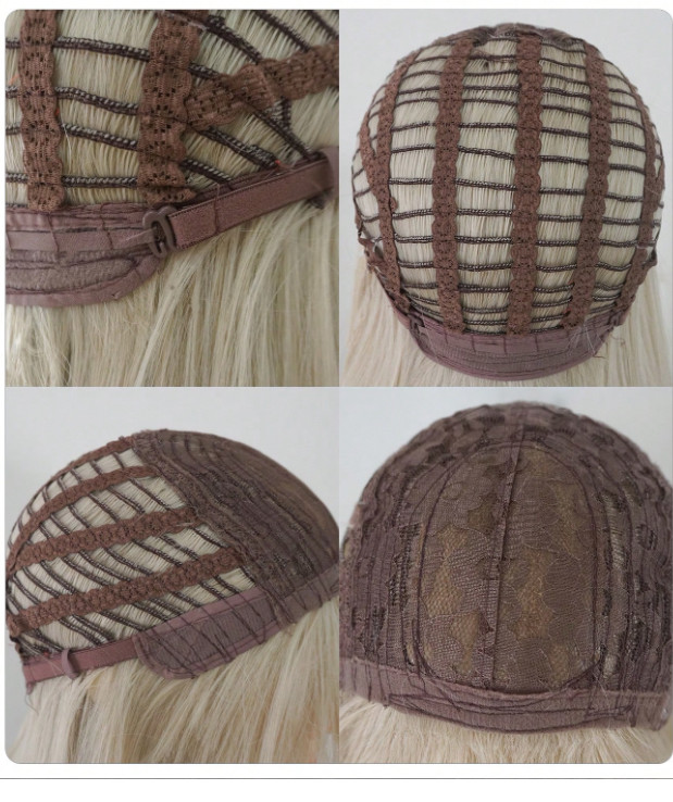 BLOND SYNTETYCZNE WŁOSY PERUKA