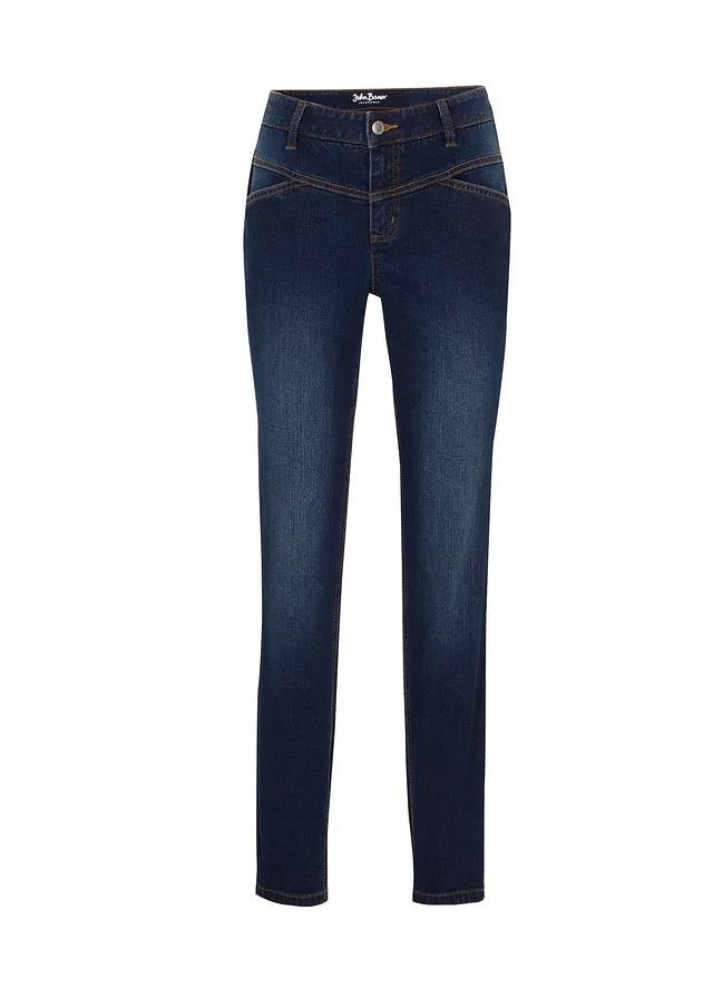 CIEMNONIEBIESKIE JEANSY SKINNY 