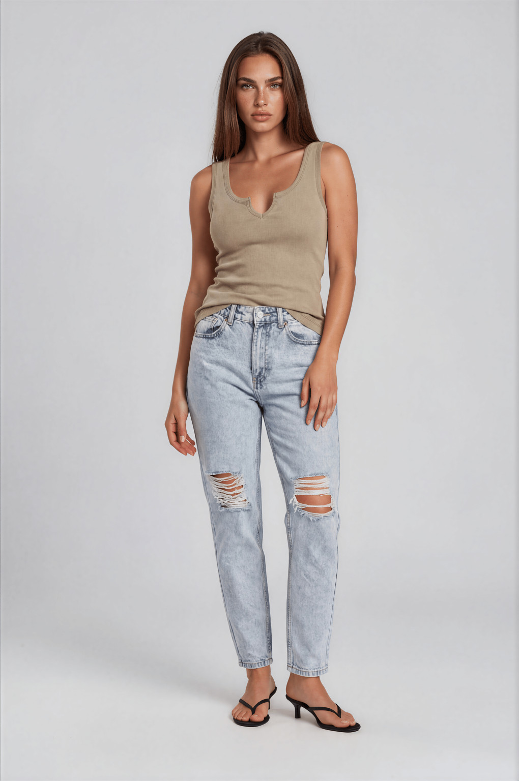 spodnie jeans dziury