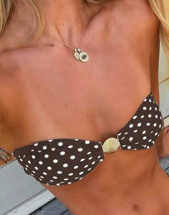 góra od bikini groszki