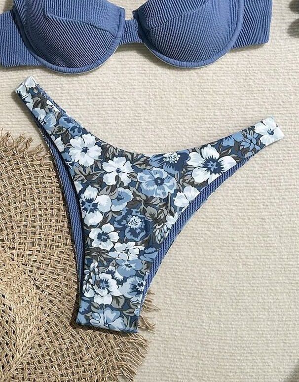 dół od bikini kwiaty