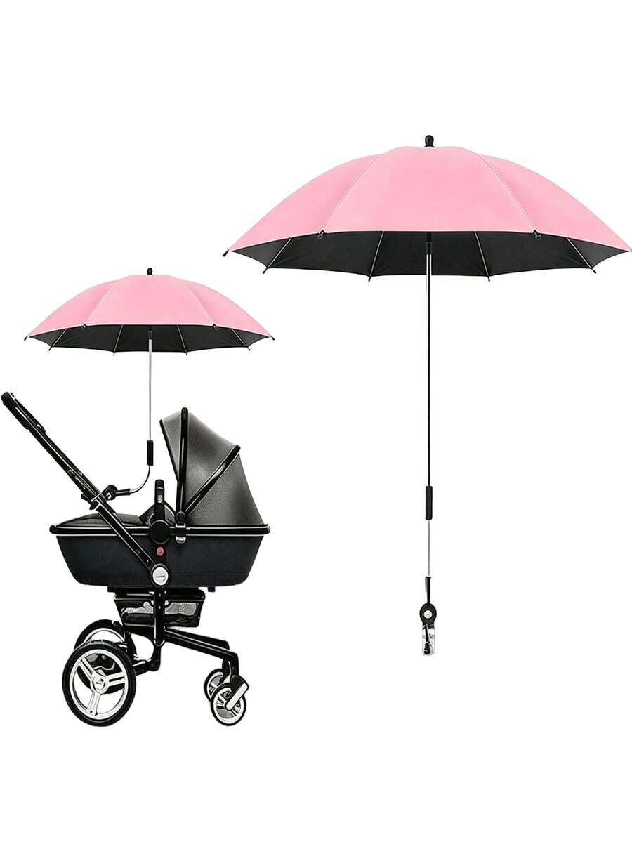 różowy PARASOL DO WÓZKA