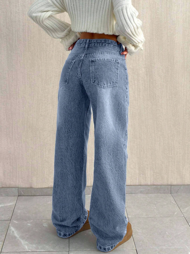 SPODNIE JEANS SZEROKIE NOGAWKI