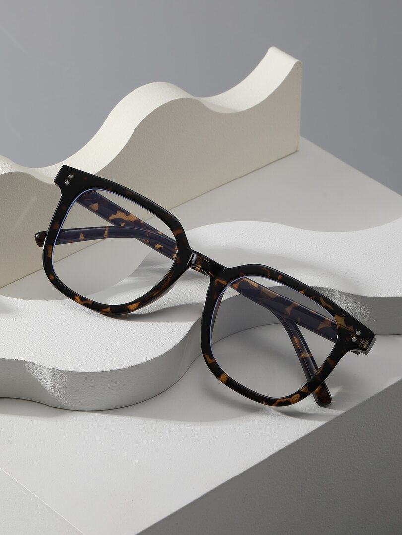 okulary zerówki animal print