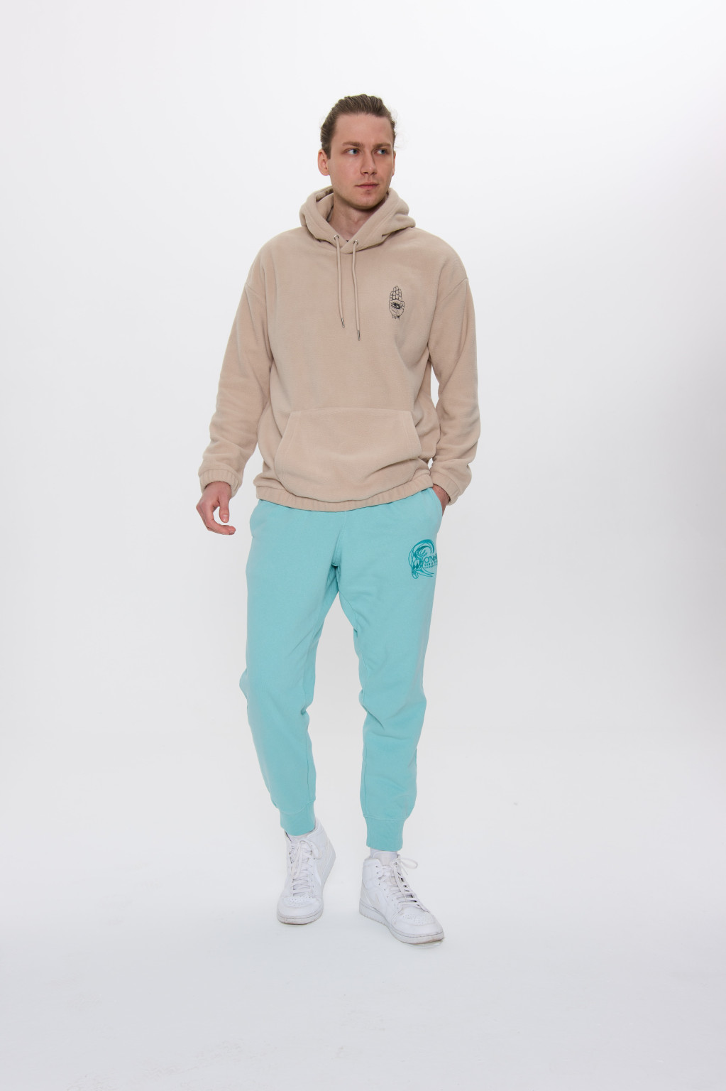 NIEBIESKIE SPODNIE DRESOWE 2550033-15032