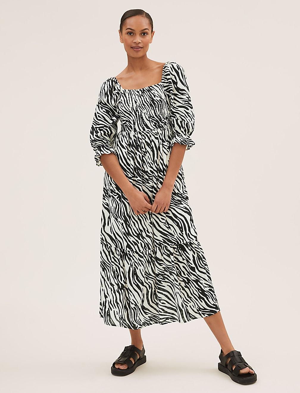 SUKIENKA ZEBRA PRINT T42-7325-Y4