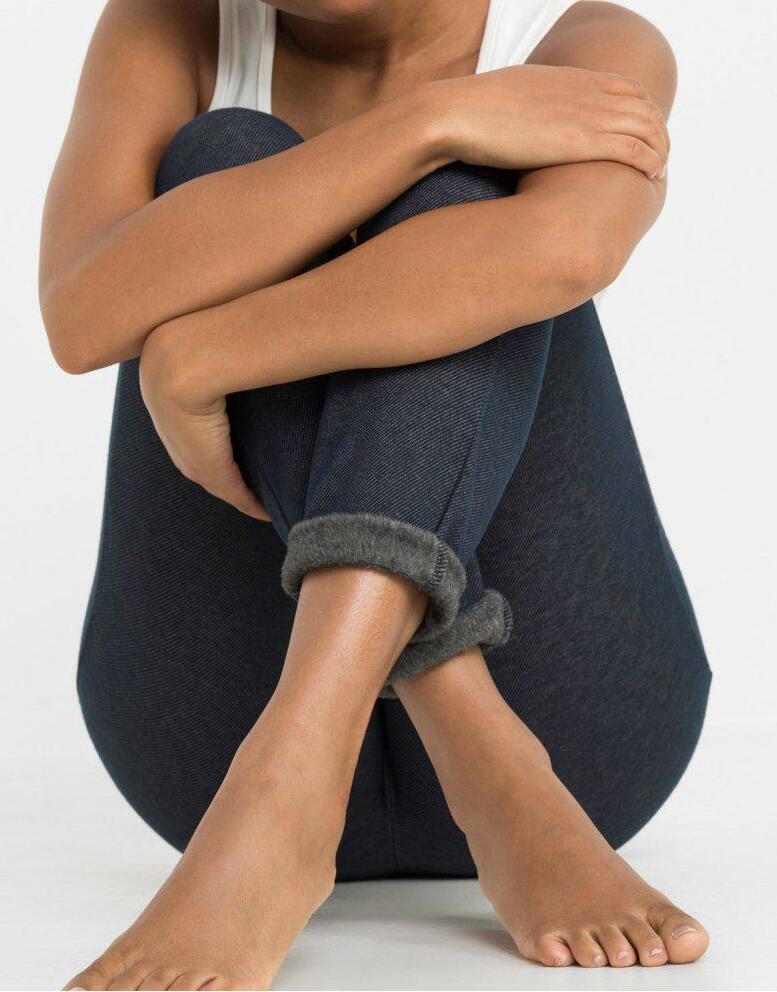 LEGGINSY OCIEPLANE GRANATOWE