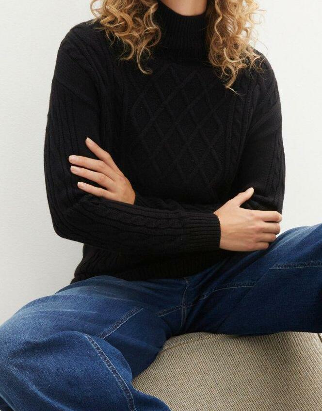  SWETER OVERSIZE CZARNY