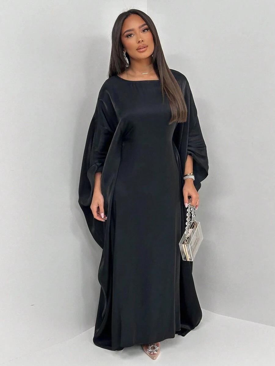 CZARNA MAXI SUKIENKA 