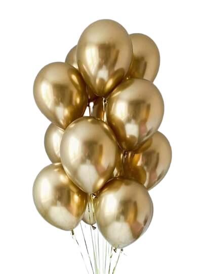 ZŁOTE BALONY URODZINOWE 20-pack