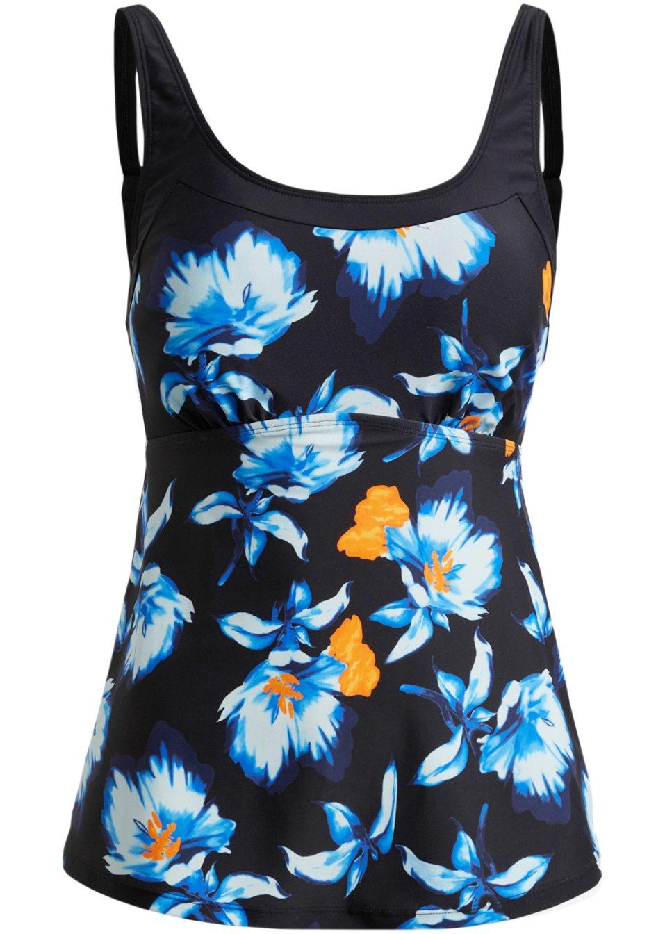 TOP OD TANKINI W KWIATY 