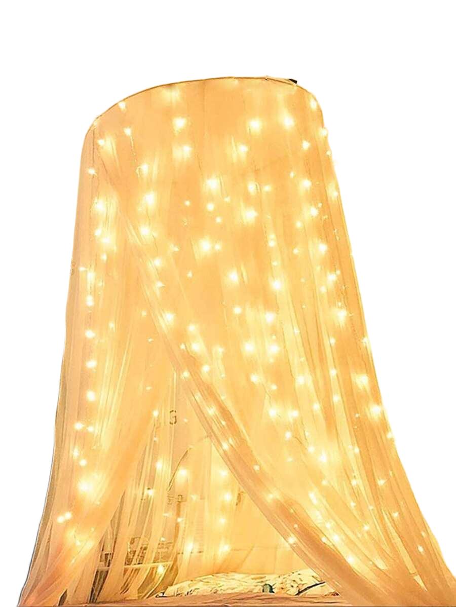 KURTYNA ŚWIETLNA 300 LED BIAŁY CIEPŁY 