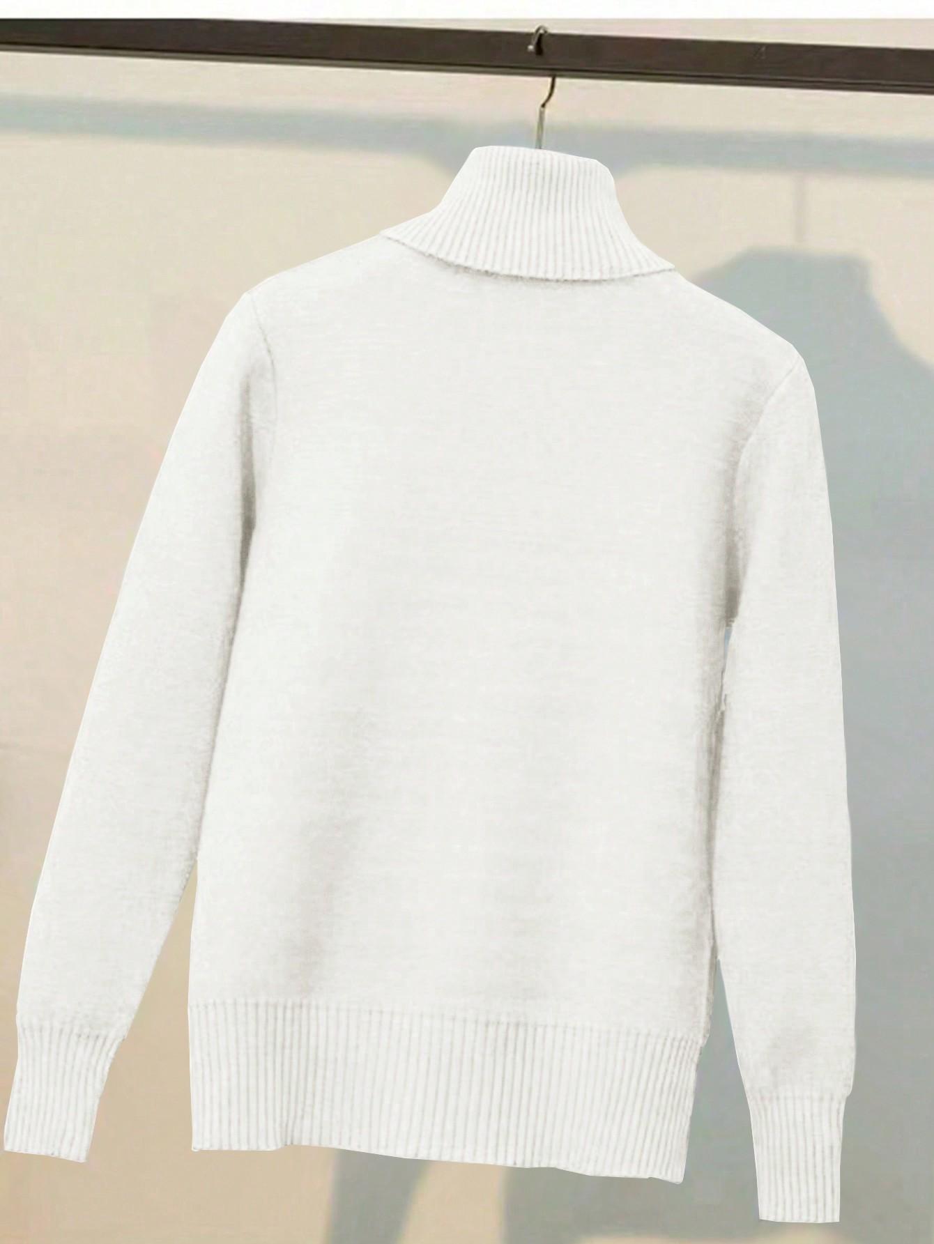 BIAŁY SWETER GOLF