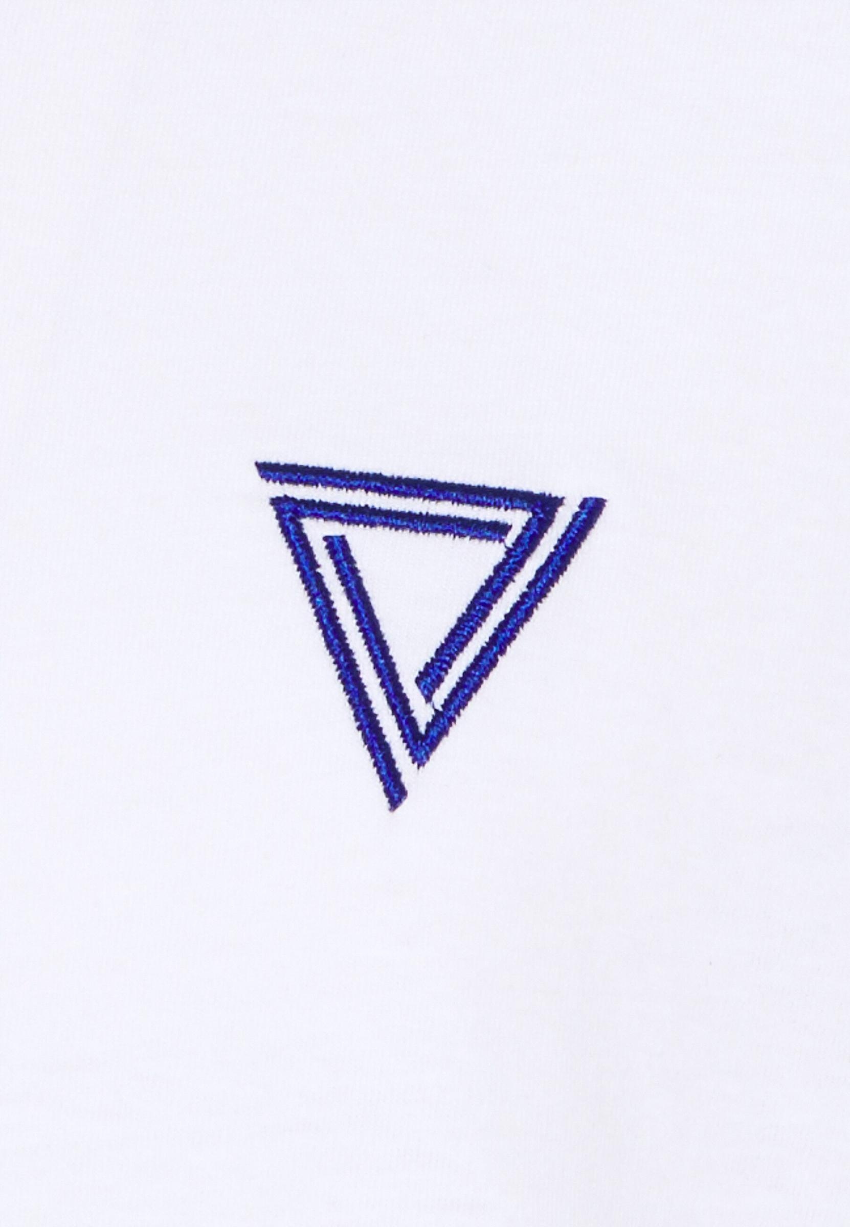 biały t-shirt logo 