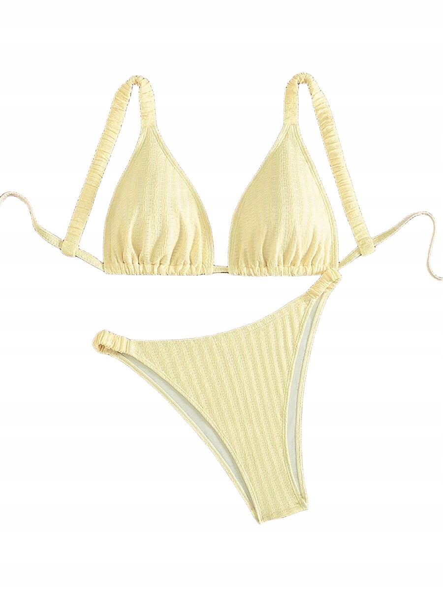 ŻÓŁTE BIKINI DWUCZĘŚCIOWE 