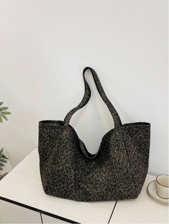 BRĄZOWA TOREBKA ANIMAL PRINT