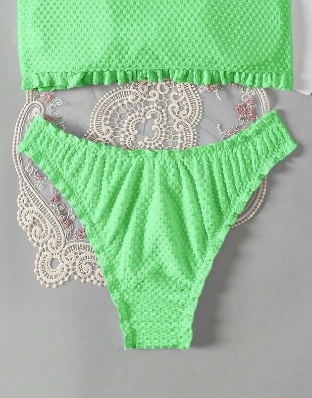 dół od bikini falbana