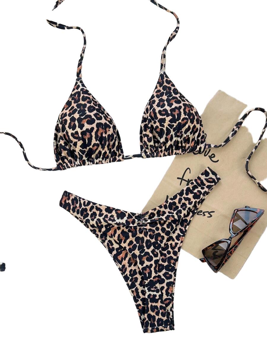 DWUCZĘŚCIOWY KOMPLET BIKINI W PANTERKĘ