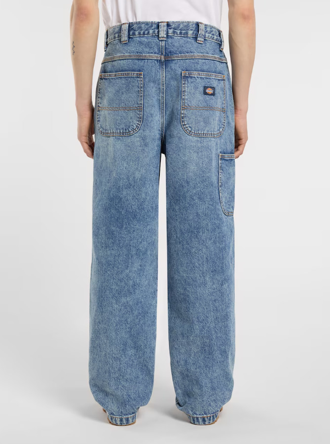 NIEBIESKIE SPODNIE BAGGY JEANS