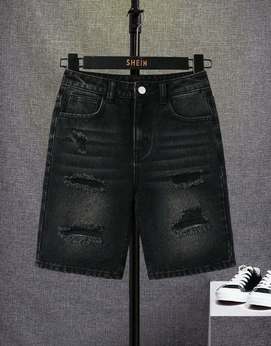 krótkie spodenki ripped jeans