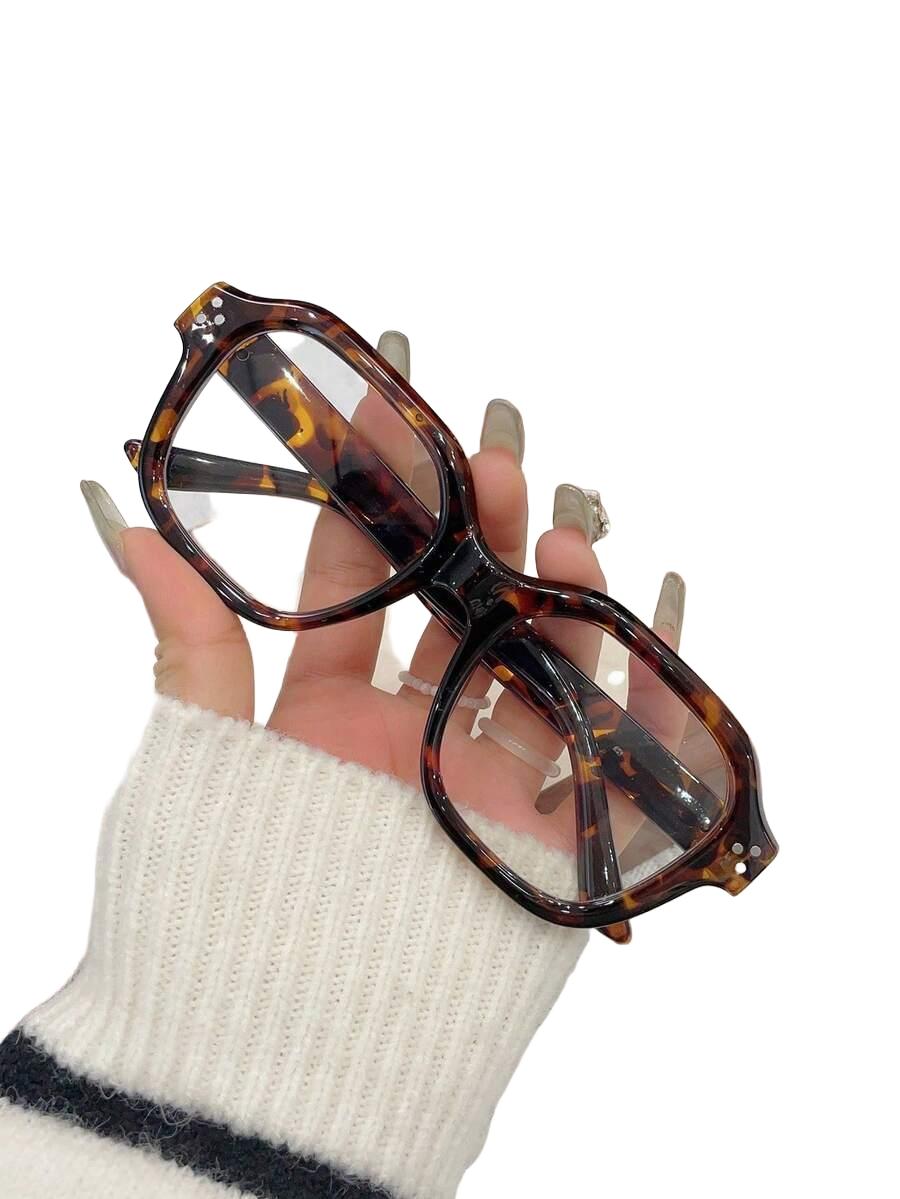 okulary zerówki animal print
