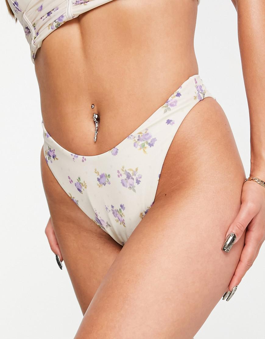 DÓŁ BIKINI KWIATY
