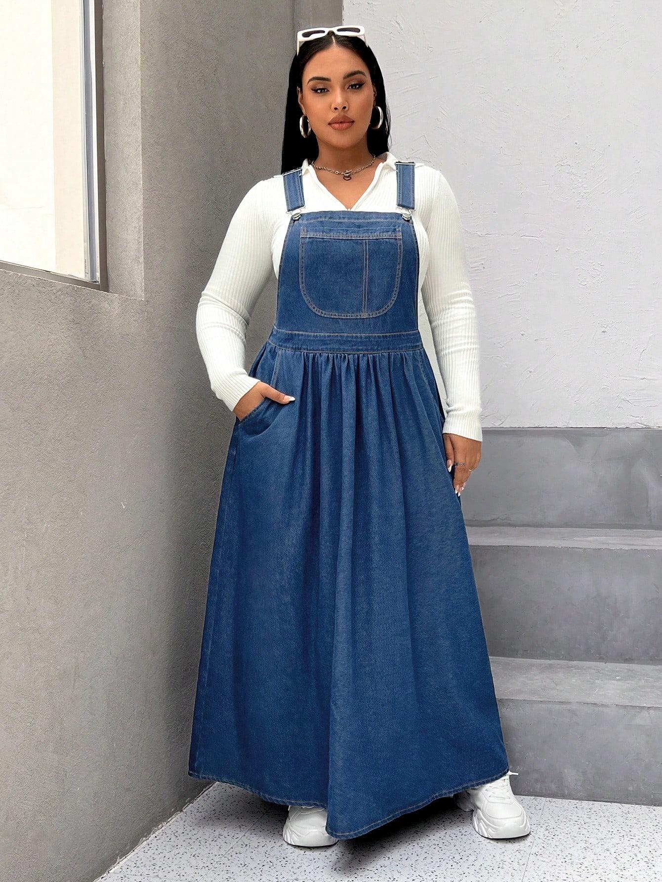 JEANSOWA MAXI SUKIENKA