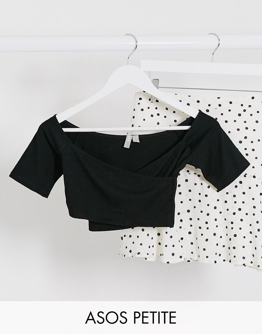 CZARNY TOP CASUAL
