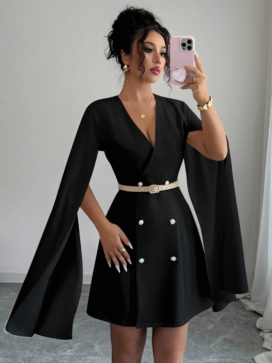 czarna mini sukienka 