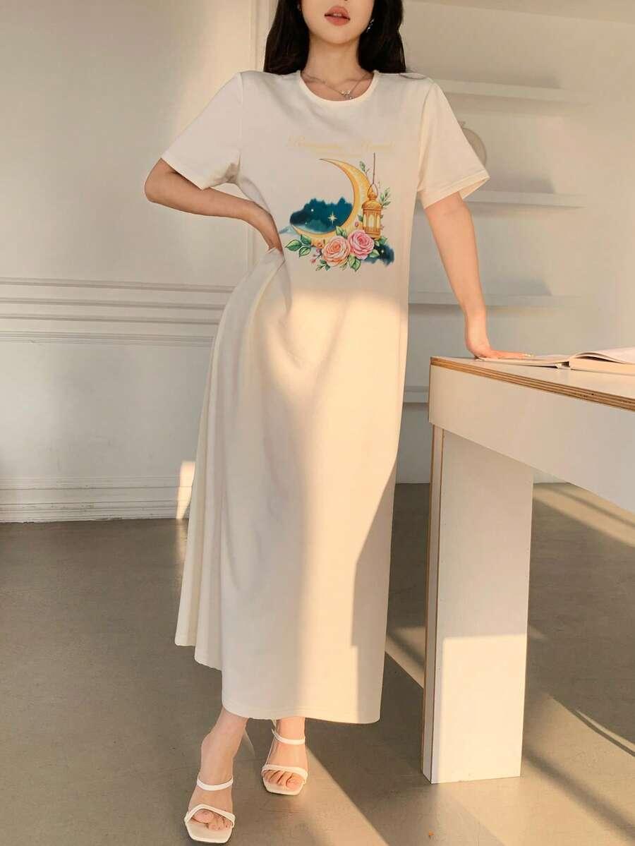 maxi sukienka print