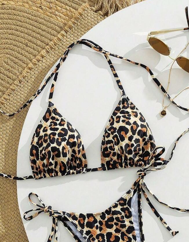 góra od bikini animal print