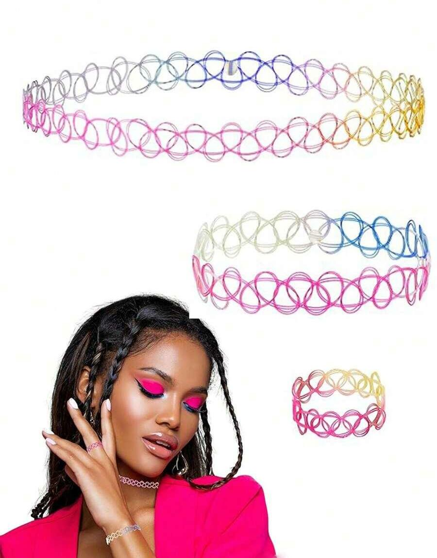 komplet biżuterii choker pierścionek bransoletka