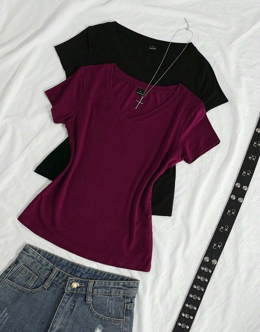 T-SHIRT V-NECK 2-PACK