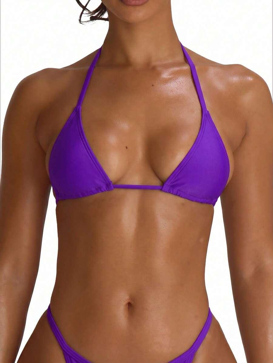 fioletowa góra od bikini
