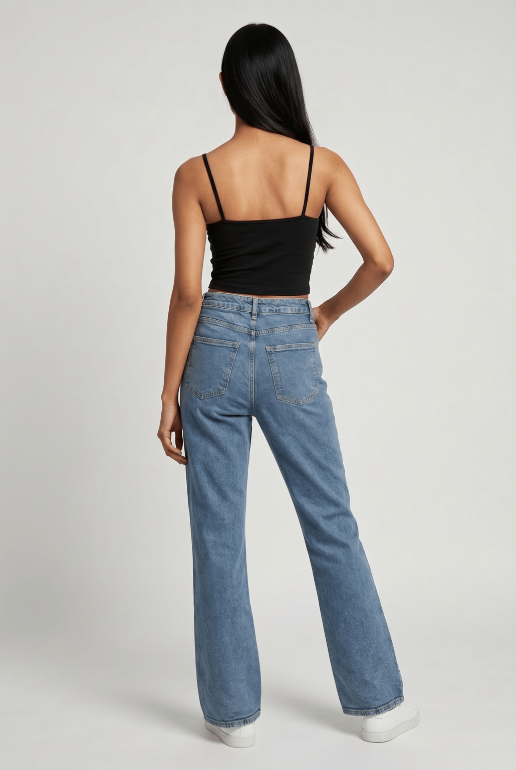 SPODNIE JEANS WYSOKI STAN ripped