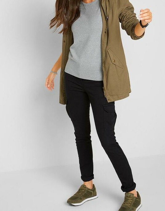 SWETER DAMSKI REGULAR BAWEŁNA OKRĄGŁY DEKOLT