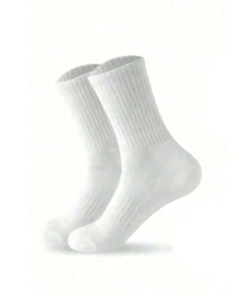 białe skarpetki basic