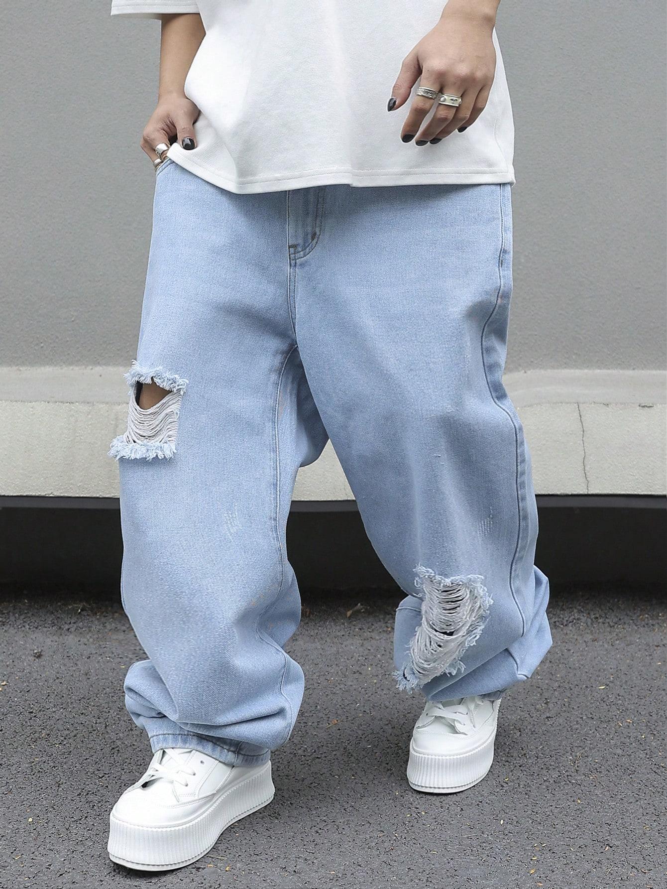 NIEBIESKIE SPODNIE JEANS