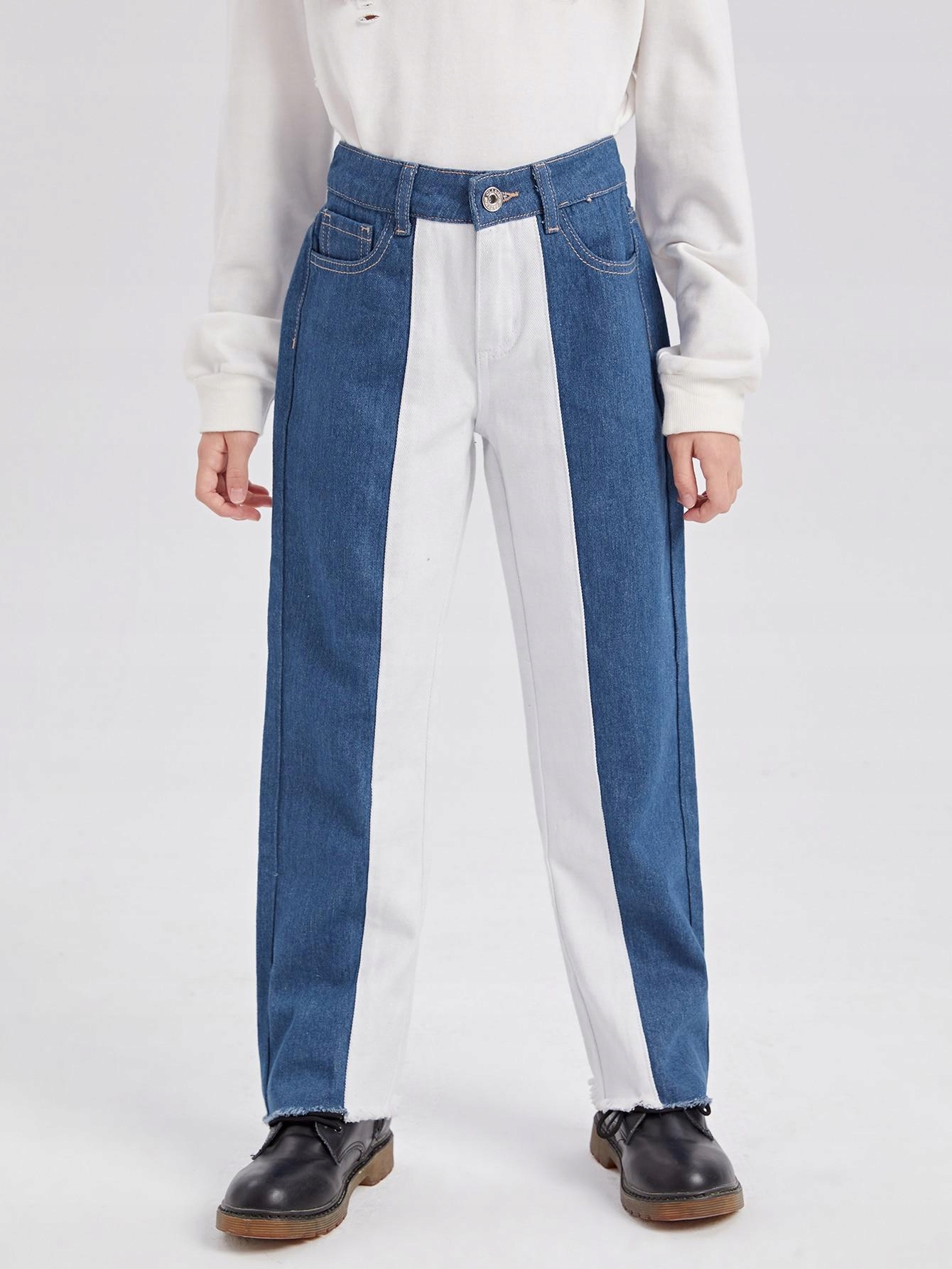 SPODNIE JEANS WYSOKI STAN