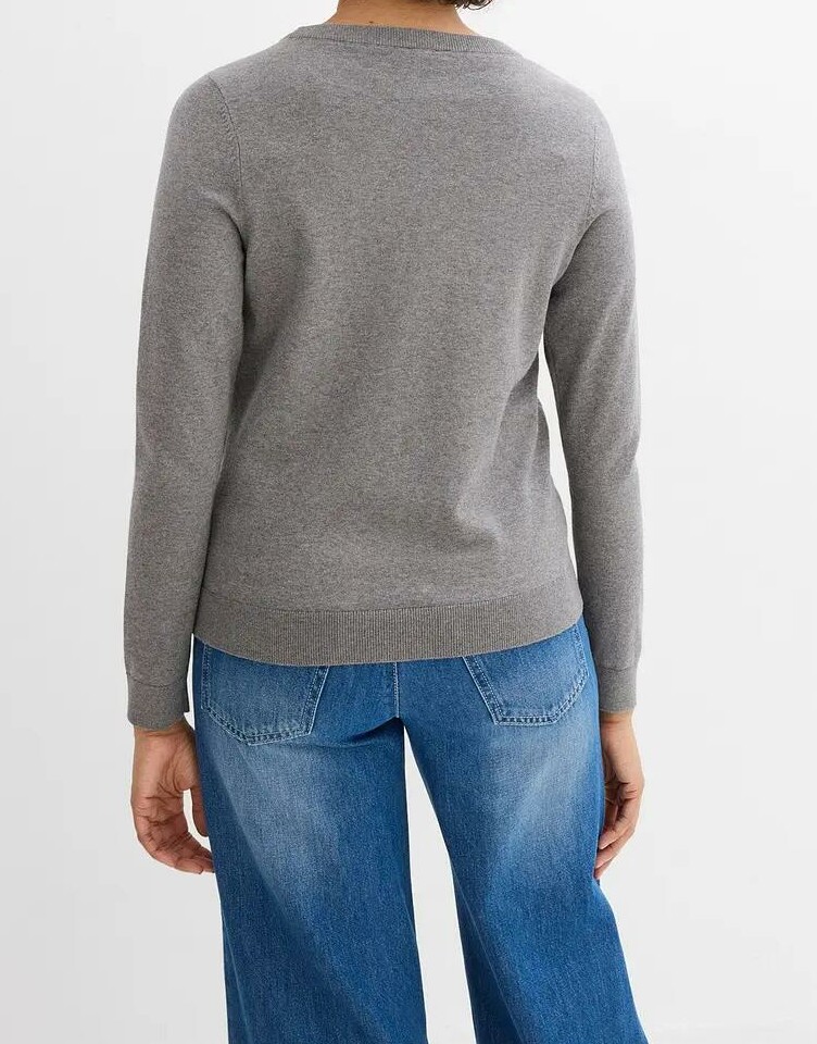 SWETER Z CIENKIEJ DZIANINY