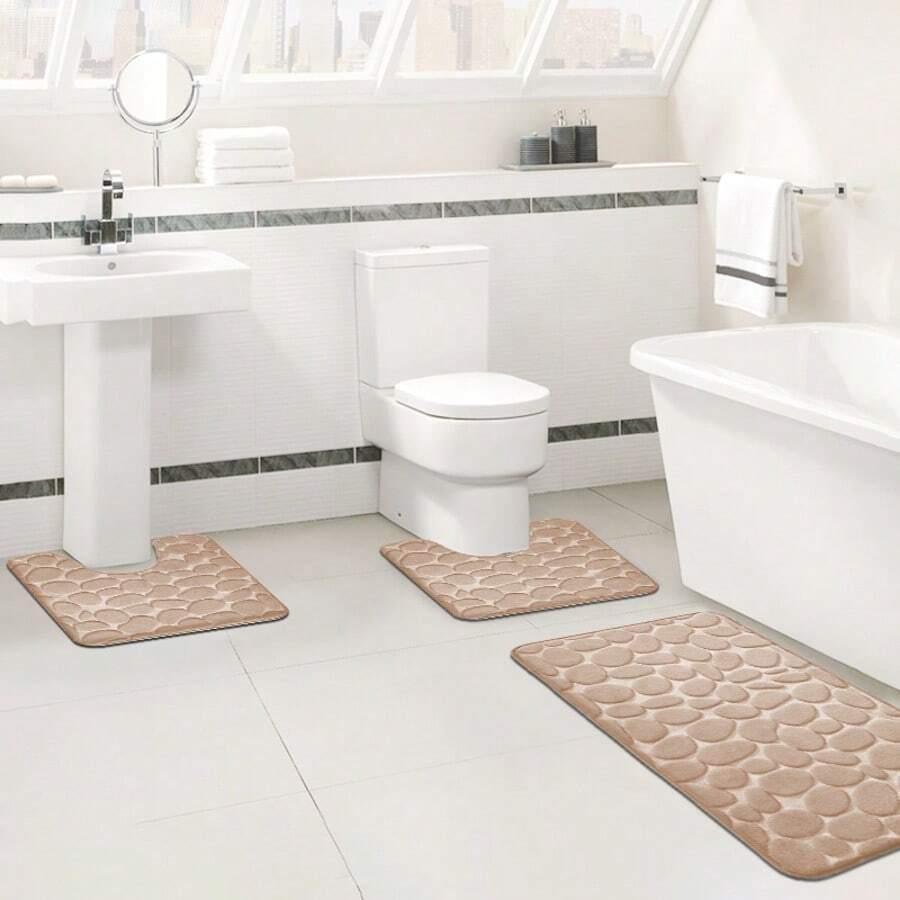 beżowy dywan 3-pack