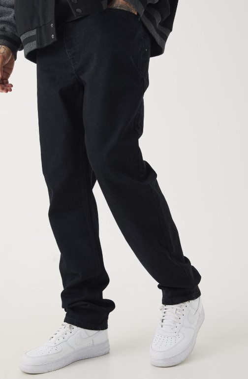 CZARNE SPODNIE JEANS